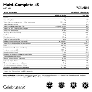 Мультивитамины Multi-Complete 45 Bariatric с железом