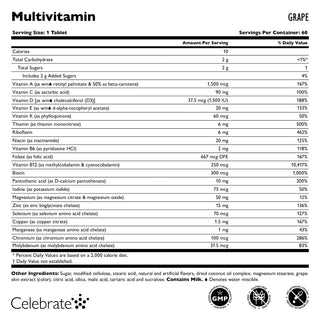 Bariatriskais multivitamīns bez dzelzs, košļājams