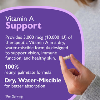 A vitamīns 3.000mcg (10.000 IU), kapsulas