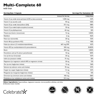 Multi-Complete 60 Bariatric Multivitamīns ar dzelzi, košļājams, tropisks