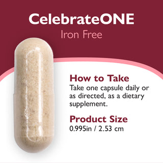 CelebrateONE Multivitamīns vienreiz dienā bez dzelzs, kapsulas