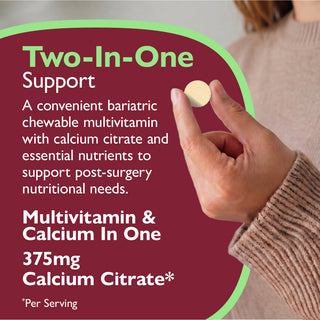 Essential Multi 2 in 1 multivitamīns ar kalciju, košļājams