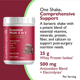 Essential Multi 4 in 1 multivitamīns ar kalciju un olbaltumvielām, pulveris