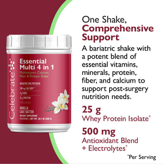 Essential Multi 4 in 1 multivitamīns ar kalciju un olbaltumvielām, pulveris