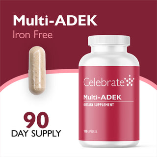 Multi-ADEK vitamīns bez dzelzs, kapsulas