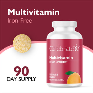 Bariatriskais multivitamīns bez dzelzs, košļājams